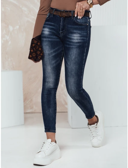 dámské džínové kalhoty s páskem Dstreet model 21982398 - FashionStreet