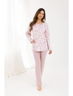 Pyžamo model 21224263 dlouhé/r 2XL3XL Z25/26 dámské rozepínací - Regina