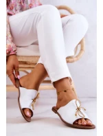 Kožené model 21580892 Dámské Žabky Bílé - Zazoo