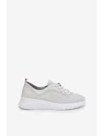 Dámské Kožené Sportovní Boty model 21691334 Bílé - VINCEZA