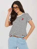 Tričko IT TS 22397.89 biele čierne