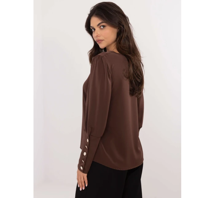 Blúzka MI BZ M721.38 tmavohnedá