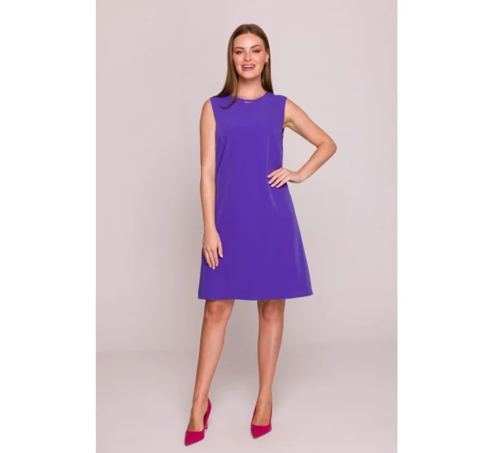 model 21154745 Šaty bez rukávů fialové - STYLOVE