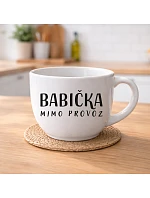 BABIČKA MIMO PREVÁDZKY – keramický hrnček 400 ml BABIČKA MIMO PREVÁDZKY – keramický hrnček 400 ml
