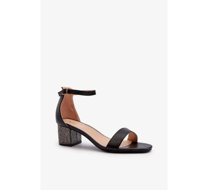 Sandále na podpätku model 195742 Step in style Sandále na podpätku model 195742 Step in style