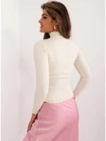 Dámsky krémový sveter s rolákom (1909)