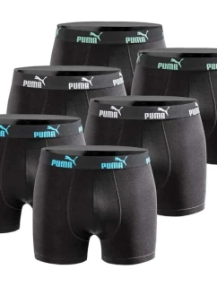 Pánske boxerky Puma 6-Pack čierne pohodlná bavlna