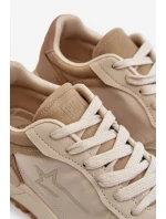Męskie Sneakersy Big Star NN174067 Memory Foam System Beżowe