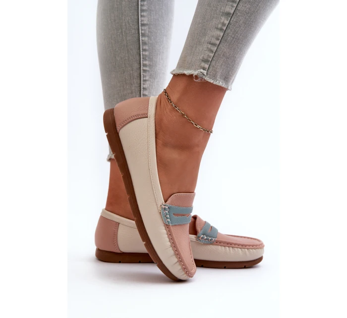 Mokasyny Damskie Z Eko Skóry Różowe Vikitara Mokasyny Damskie Z Eko Skóry Różowe Vikitara