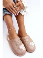 Růžové dámské lesklé pantofle model 20035758 - Kesi