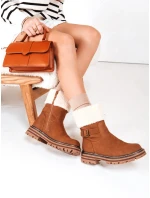 Dámské zateplené velbloudí boty Dstreet model 21993807 - FashionStreet Dámské zateplené velbloudí boty Dstreet model 21993807 - FashionStreet