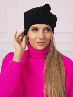 Dámska čiapka Uliana K408 čierna
