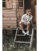 Dětské kožené vysoké tenisky Černe a model 21621499 - Boto Dětské kožené vysoké tenisky Černe a model 21621499 - Boto