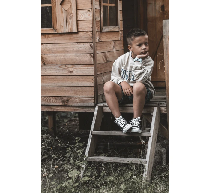 Dětské kožené vysoké tenisky Černe a model 21621499 - Boto Dětské kožené vysoké tenisky Černe a model 21621499 - Boto