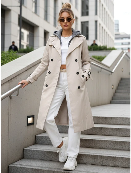 damski z kapturem  model 22092209 - FashionStreet