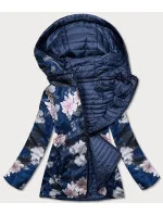 Tmavě modrá dámská oboustranná bunda s kapucí 1 model 17099141 - Andrea Lee Tmavě modrá dámská oboustranná bunda s kapucí 1 model 17099141 - Andrea Lee