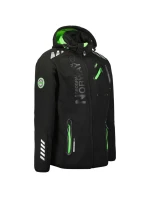 Geographical Norway pánska softshellová bunda ROYAUTE BLACK / GREEN DB MEN 068 BLACK / GREEN (WY8026H/GN-NOIR / VERT)