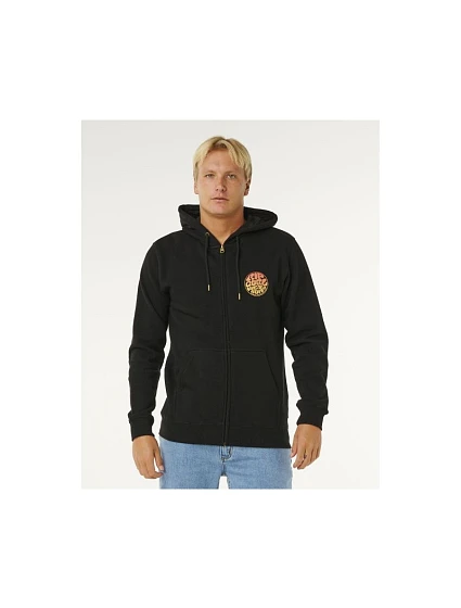 Pánska mikina RIP CURL Wettie Passage Icon Zip Thru, čierna Pánska mikina RIP CURL Wettie Passage Icon Zip Thru, čierna