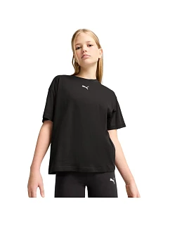 Dětské tričko Ess Cat Logo Boxy Tee, černé, 01 model 22300925 - Puma