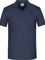Daiber JN 874 Pánske pracovné polo z bio piqué 02.0874, tmavomodré