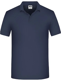 Daiber JN 874 Pánske pracovné polo z bio piqué 02.0874, tmavomodré