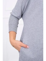 Oversize blúzka šedá