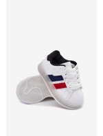 Buty Sportowe Sneakersy Dziecięce Ze Świecącą Podeszwą Biało-Czarne Arielle