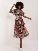 DHJ SK 17258 Šaty.01 čierna a červená DHJ SK 17258 Šaty.01 čierna a červená