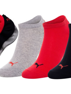 Puma Ponožky 3Pack 906807 Červená/sivá/čierna