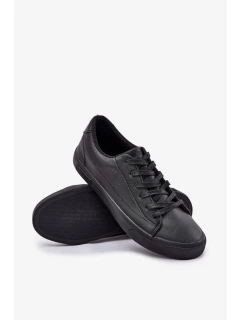 Pánske nízke tenisky z ECO kože Big Star - čierne