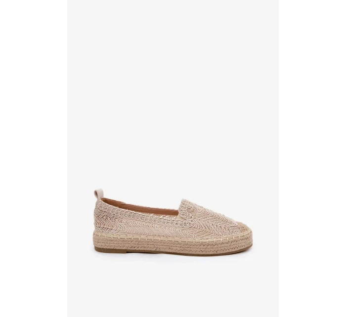Dámske espadrilky na platforme Vinceza - béžové