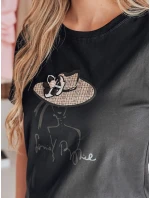 Dámské tričko s potiskem černá Dstreet model 21986824 - FashionStreet Dámské tričko s potiskem černá Dstreet model 21986824 - FashionStreet