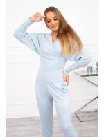 Dvojdielna súprava svetrov v modrej farbe