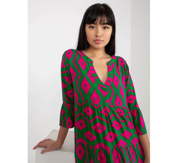 Šaty D73771M30214G zelené Šaty D73771M30214G zelené