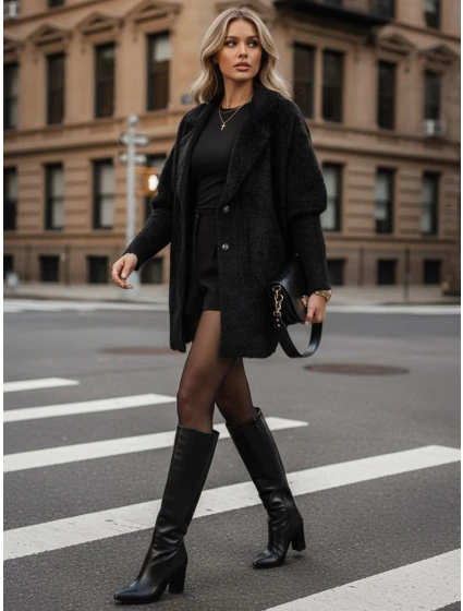 Dámský kabát RITA II black Dstreet model 21980430 - FashionStreet