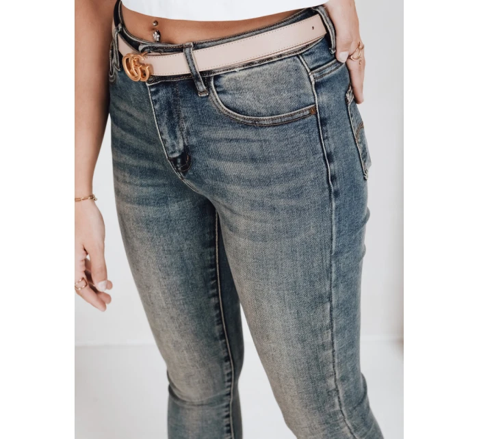 Dámské úzké džíny s vysokým pasem modré model 21992675 - Dstreet