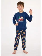 Cornette Kids Boy 593/172 Teddy 2 l/r Vianočné pyžamo 86-128