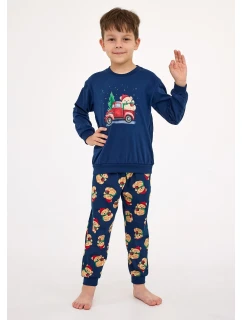 Cornette Kids Boy 593/172 Teddy 2 l/r Vianočné pyžamo 86-128