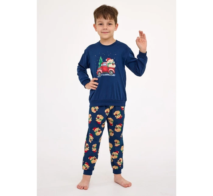 Cornette Kids Boy 593/172 Teddy 2 l/r Vianočné pyžamo 86-128