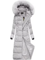 Dámska dlhá zimná bunda s kapucňou (7688BIG) Dámska dlhá zimná bunda s kapucňou (7688BIG)