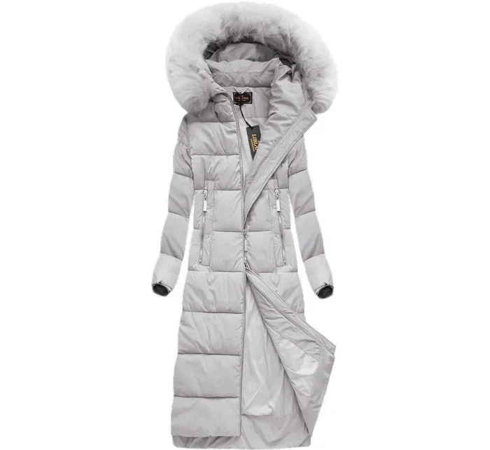 Dámska dlhá zimná bunda s kapucňou (7688BIG) Dámska dlhá zimná bunda s kapucňou (7688BIG)