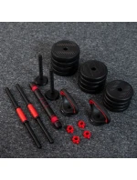 HMS SGN130 Sada závaží 6v1 (činka, činky a kettlebell) 30 kg