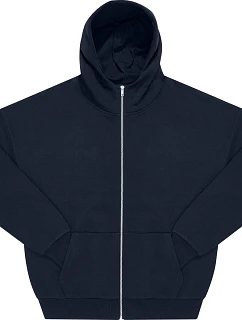 B&C Influence Zip Hood Ťažká mikina s kapucňou v oversize strihu 01.IZ03 tmavomodrá