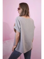 Mušelínová blúzka s náhrdelníkom Fango