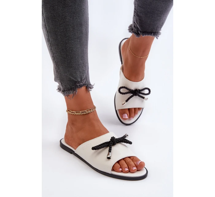 Dámské sandály z eko kůže Big Star model 21653779 Bílé - Big Star Shoes Dámské sandály z eko kůže Big Star model 21653779 Bílé - Big Star Shoes