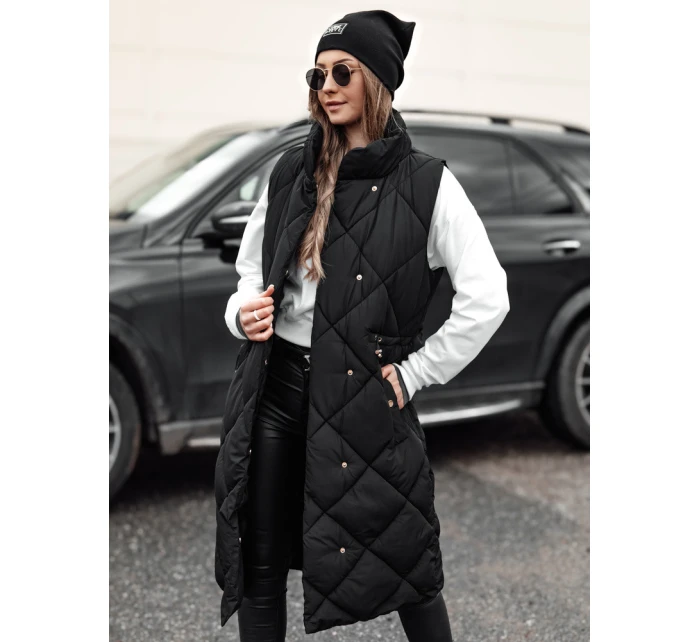 Dámska dlhá prešívaná vesta ARCTVEST black FashionStreet TY4765 Dámska dlhá prešívaná vesta ARCTVEST black FashionStreet TY4765