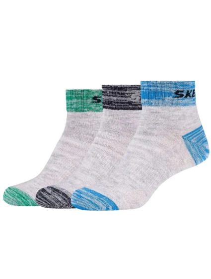 Skechers 3PPK Wm Mesh Ventilation Quarter Socks SK42022-9200 Grey 27-30 Skechers 3PPK Wm Mesh Ventilation Quarter Socks SK42022-9200 Grey 27-30