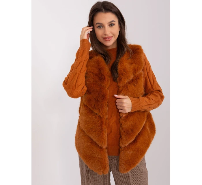 Kamizelka AT KZ model 18970038 jasny brązowy - FPrice Kamizelka AT KZ model 18970038 jasny brązowy - FPrice