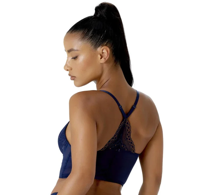 Dámska podprsenka 7718 tm. modrá/zlatá - Gossard