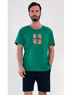 Pánské pyžamo šortky Méďa Happy